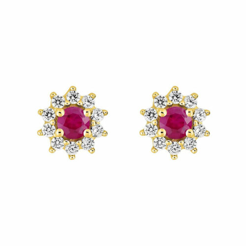 boucles marguerite rubis