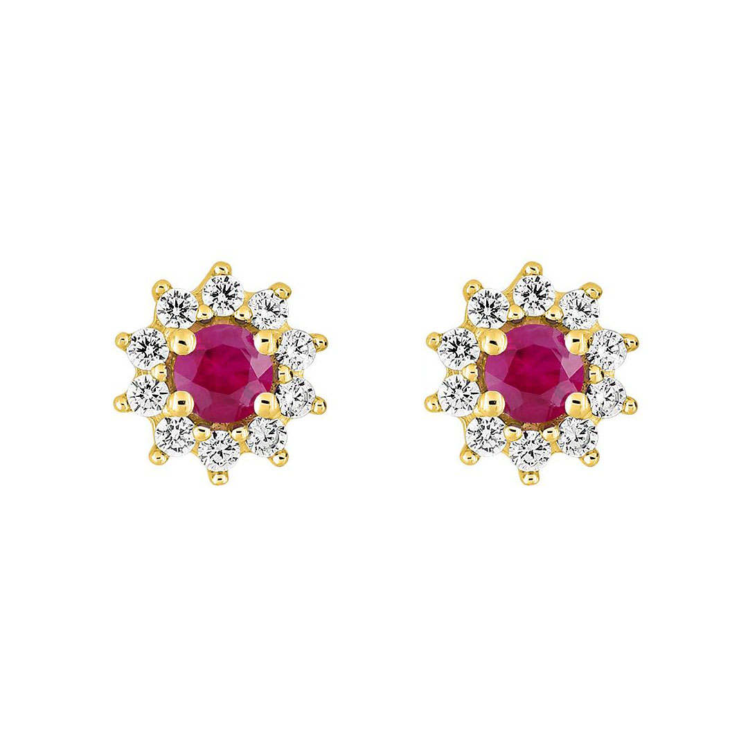boucles marguerite rubis
