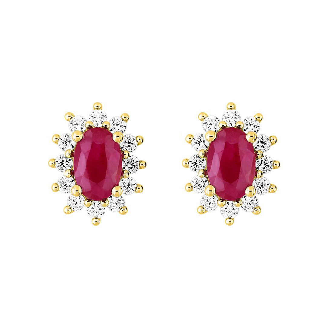 boucles marguerite rubis