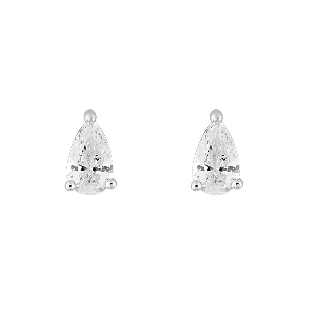 Boucles d'Oreilles Poire Diamant 0,50 Carat