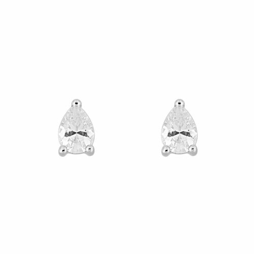 puces d'Oreilles Poire Diamant 0,30 Carat
