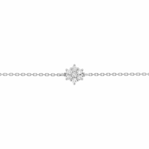 Bracelet étoile diamant or blanc