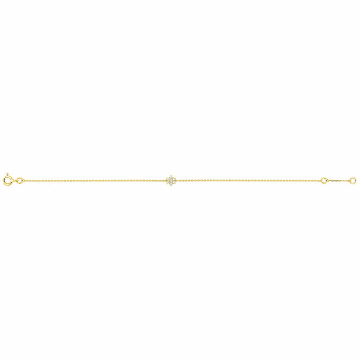 Bracelet étoile diamant or jaune