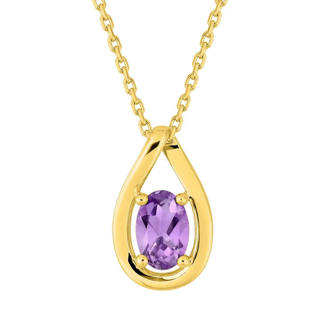 collier-amethyste-37570-3 Collier goutte améthyste