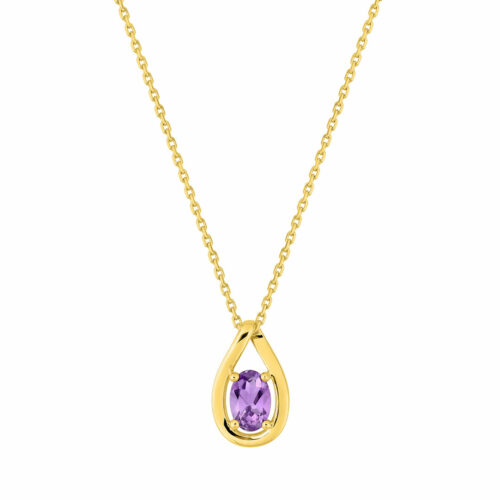Collier Goutte Améthyste