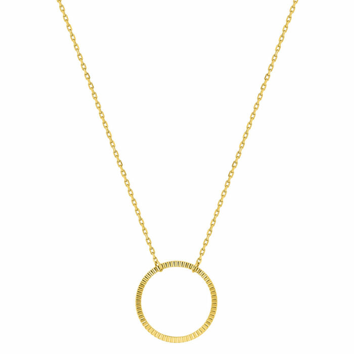 collier cercle or jaune