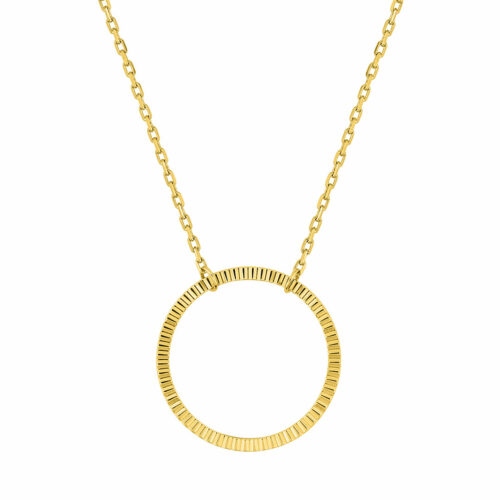 collier cercle or jaune