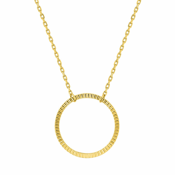 collier cercle or jaune
