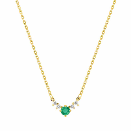 collier emeraude diamant