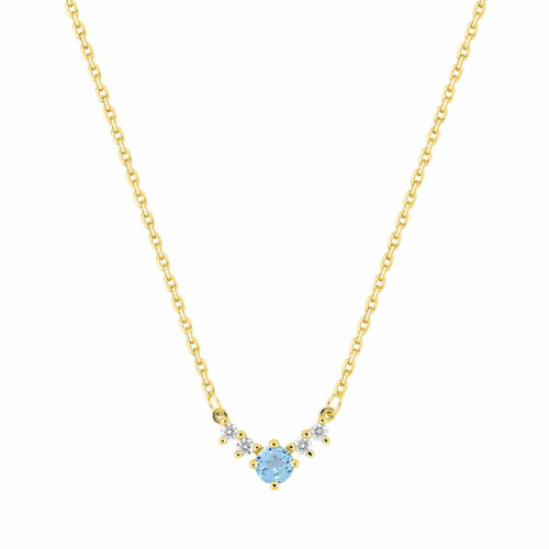 collier topaze diamant