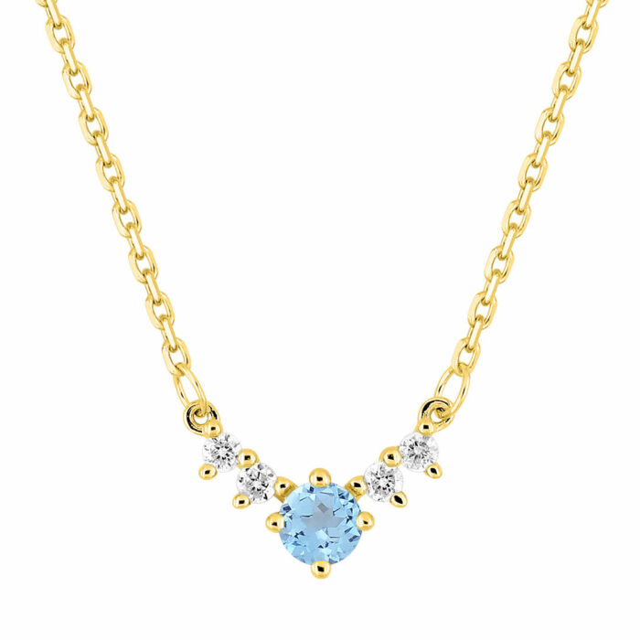 collier topaze diamant