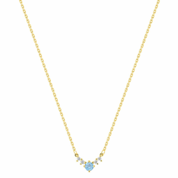 collier topaze diamant