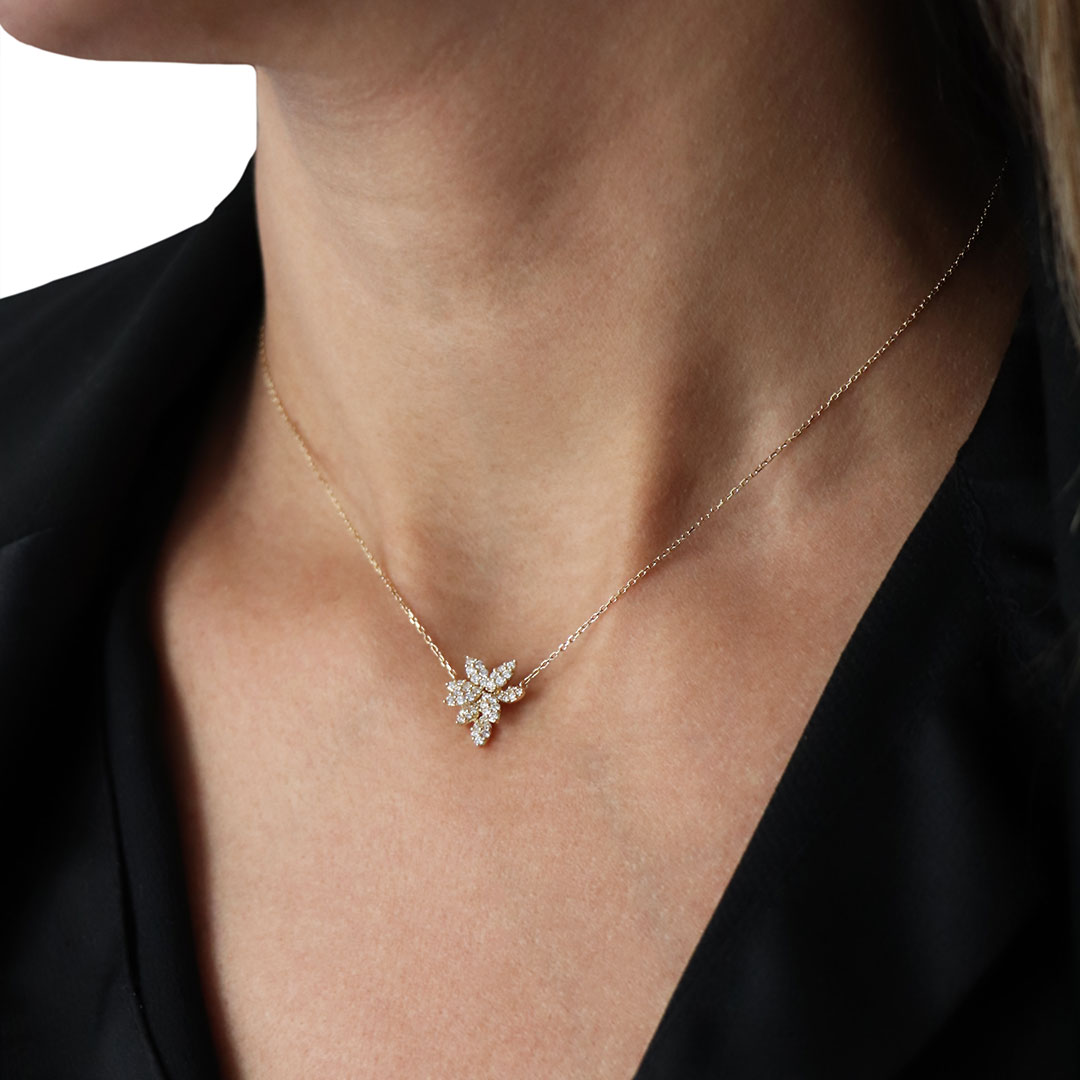 Collier Bouquet de Diamants - Or 18k – Image 3