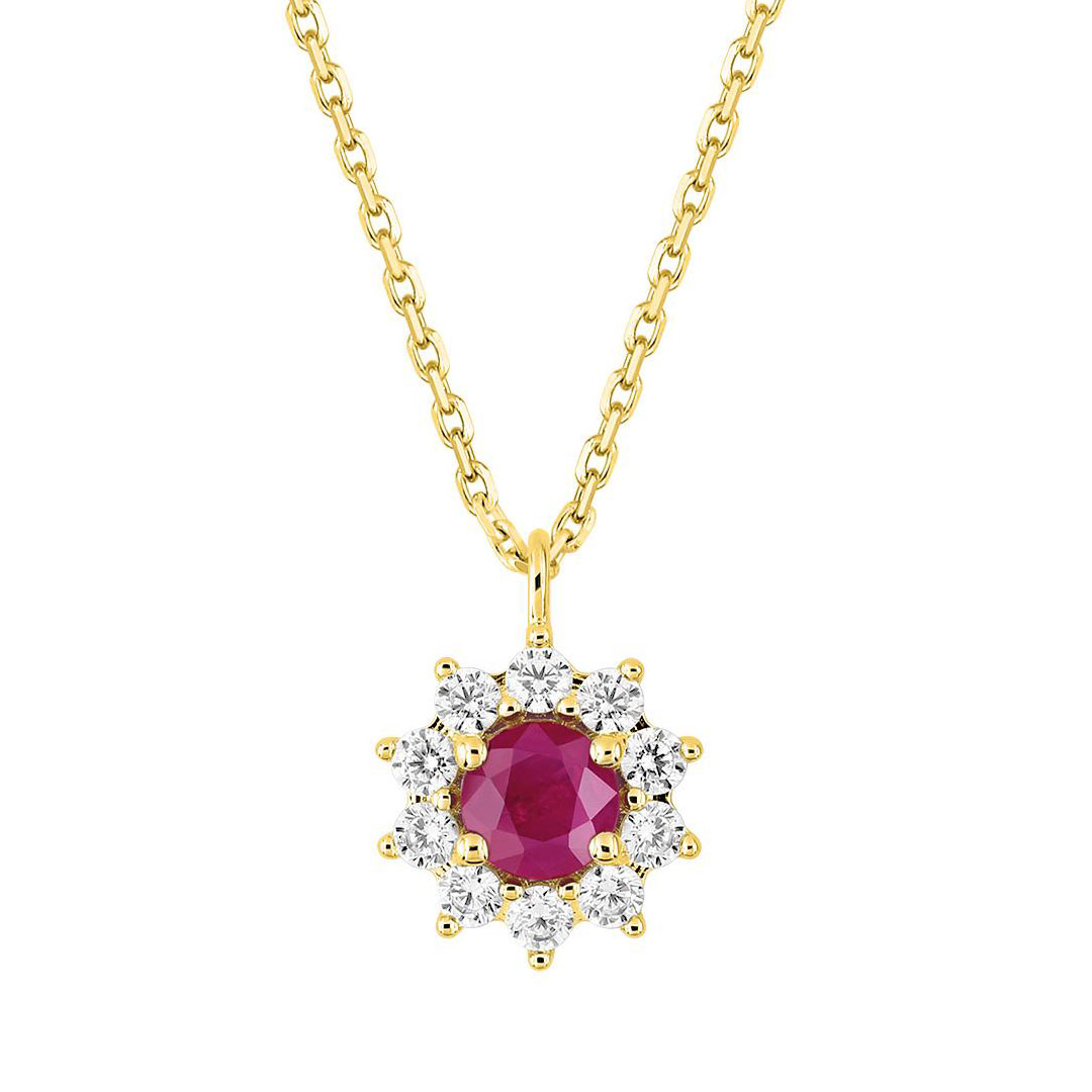 collier-marguerite-rubis-37522r Collier marguerite rubis Diamant