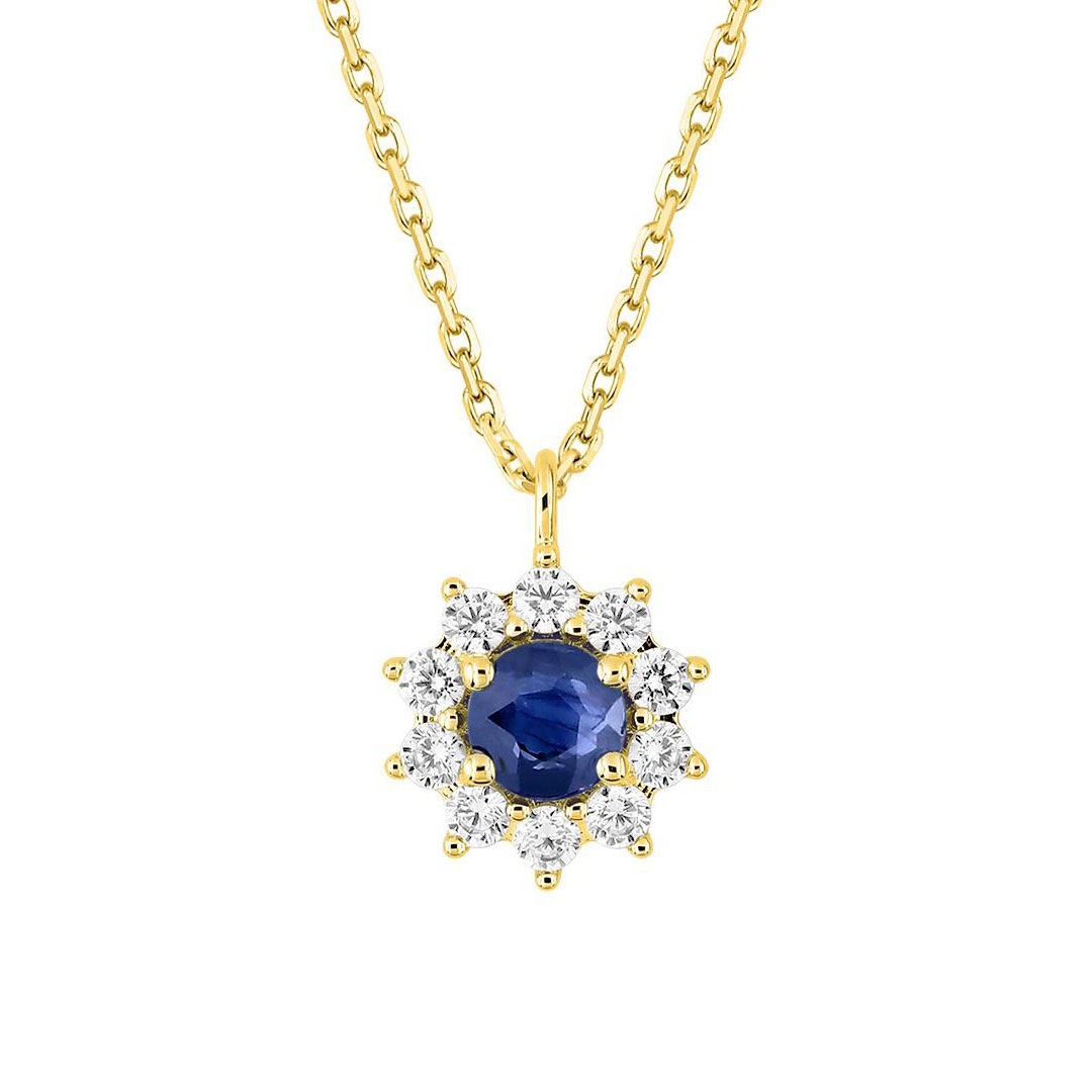 collier-marguerite-saphir-37522-2 Collier marguerite Saphir Diamant