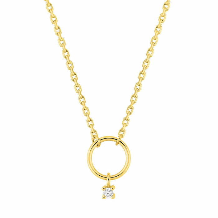 Collier Cercle Pampille Diamant