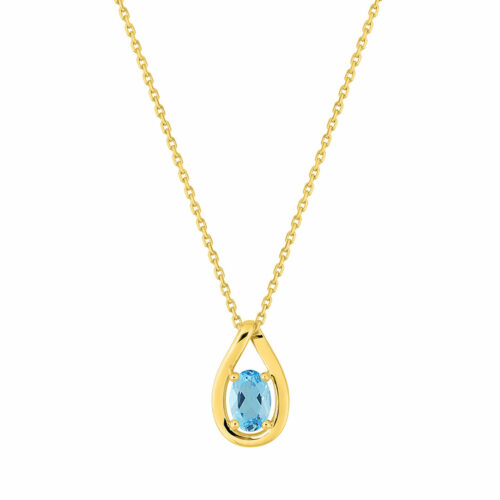Collier Goutte Topaze
