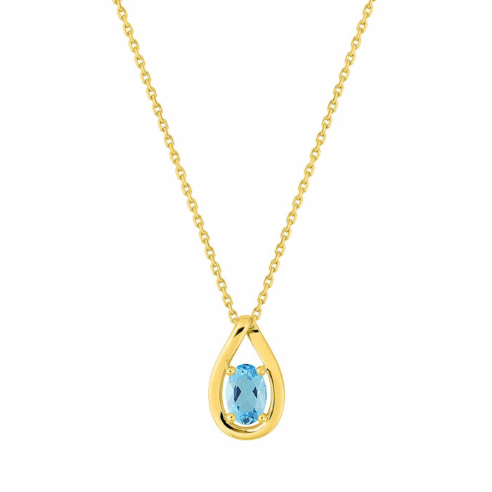 Collier Goutte Topaze