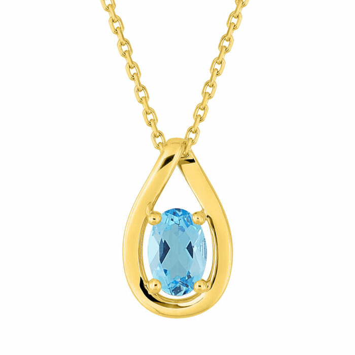 Collier Goutte Topaze