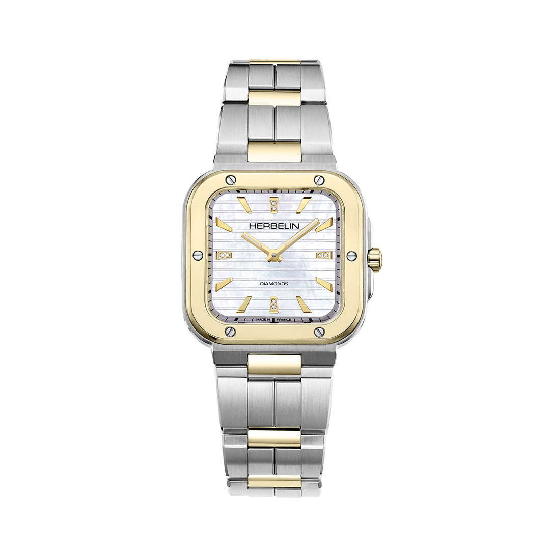 Montre herbelin nacre diamant 17546BT1N89