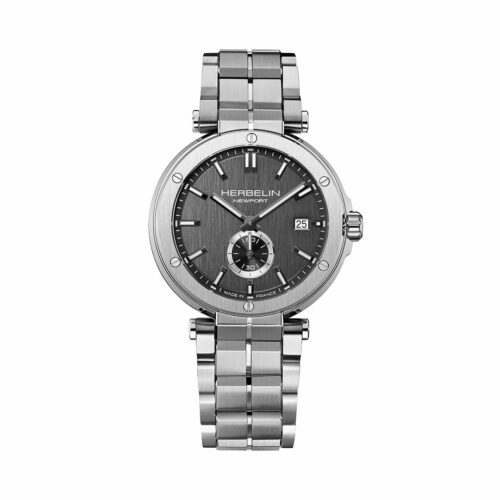 montre herbelin newport cadran gris 18389B22