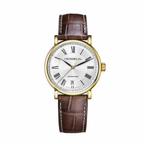 Montre Herbelin Inspiration Automatique Or Cuir 2047P08MA