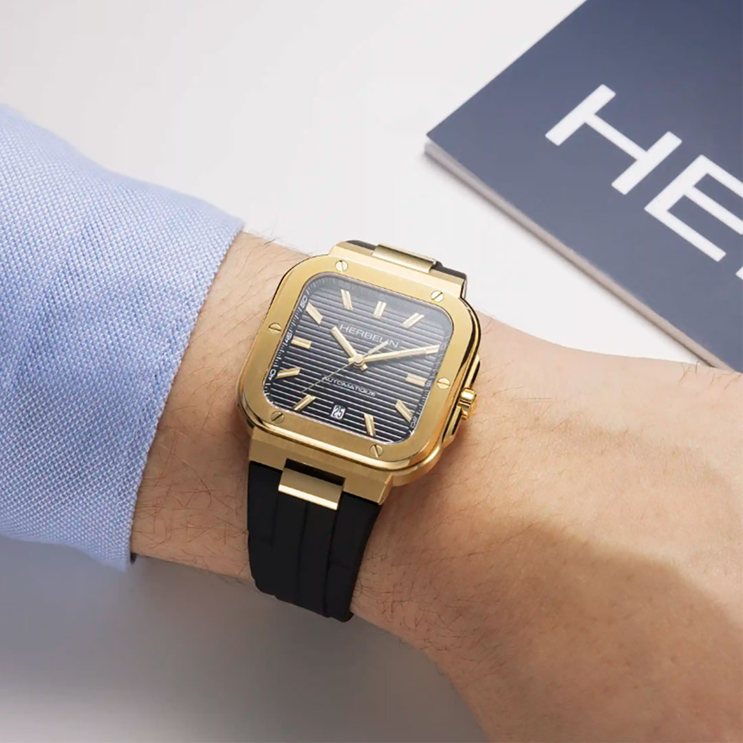 Montre Herbelin Cap Camarat or noir