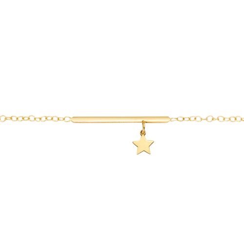 bracelet chaine fine etoile