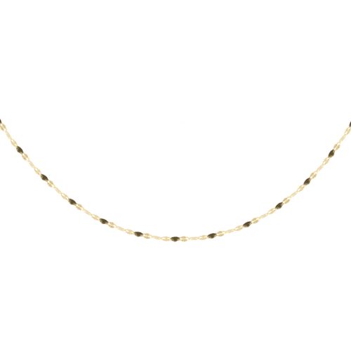 Collier résine noir or