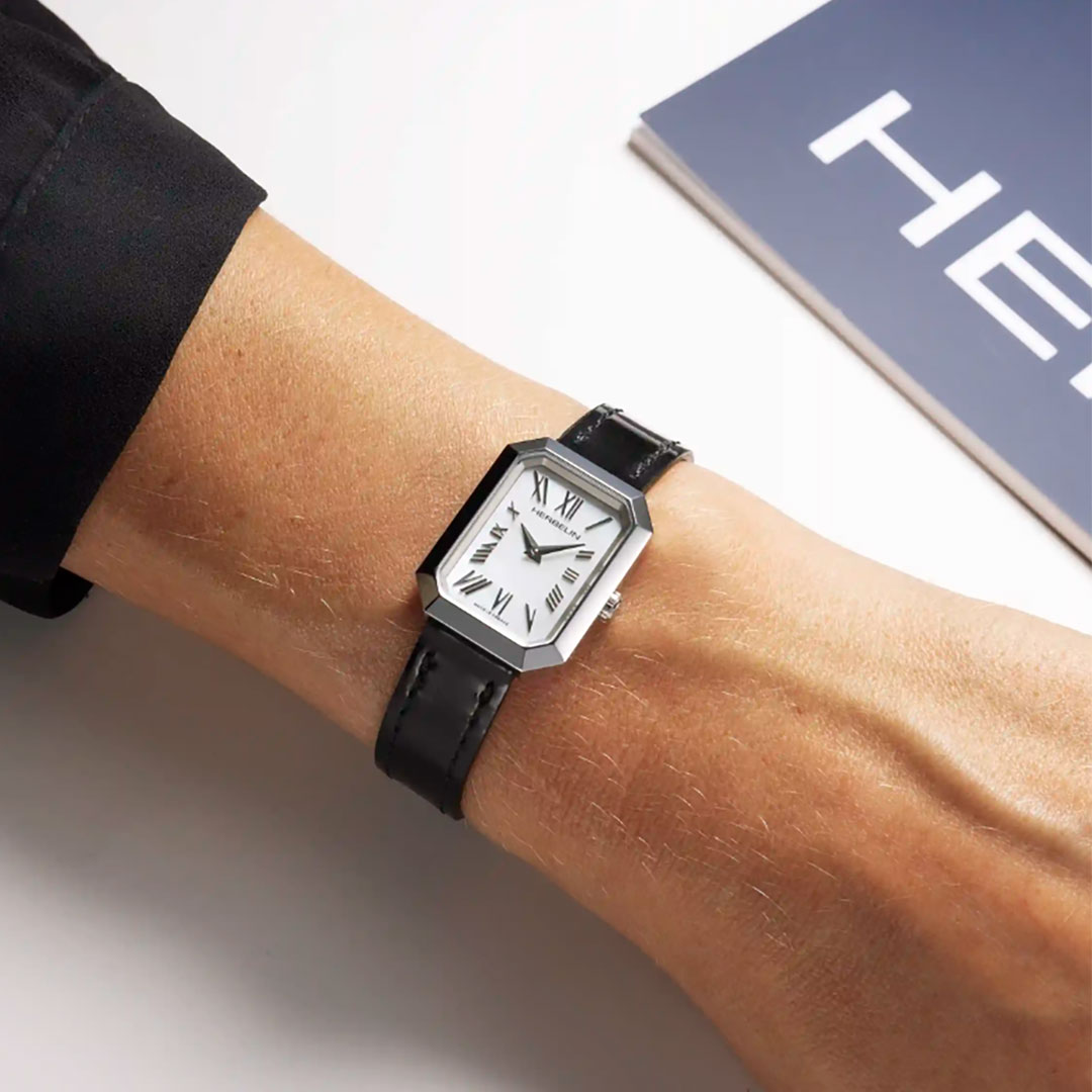 herbelin-17446AP101-porte Montre Herbelin Octogone Nacre Blanche 17446AP101