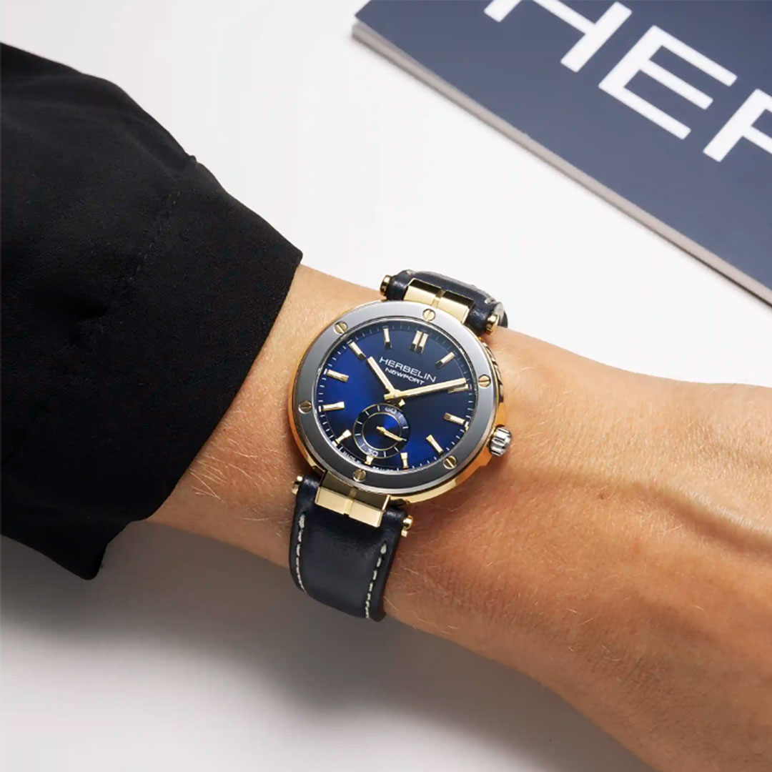 herbelin-18289T1N35-porte Montre Herbelin newport 18289T1N35