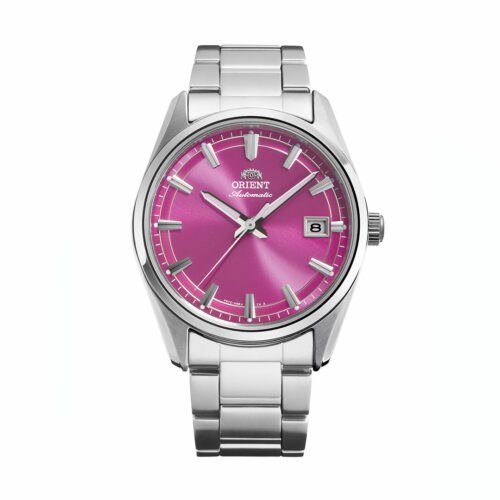 montre orient date rose