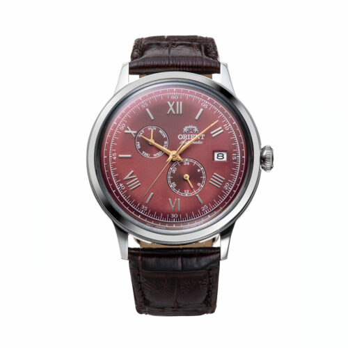 montre cadran rouge