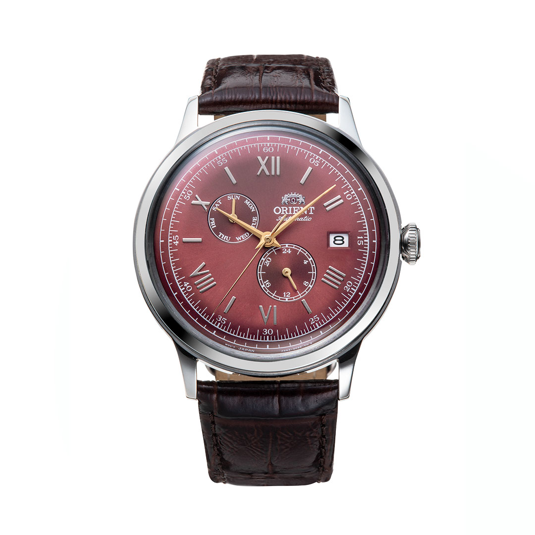 montre cadran rouge