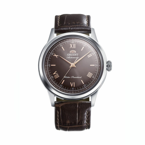 montre orient marron
